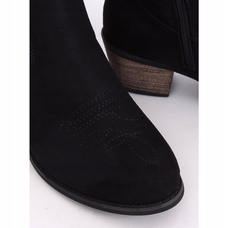 Fekete CM-9M1-1 Fekete cowboy csizma 2