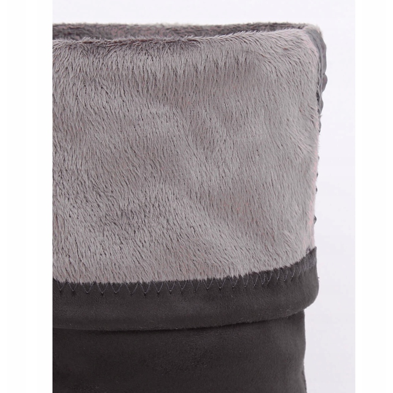 Szürke lapos felső csizma 13X993-95 Sötét szürke 2