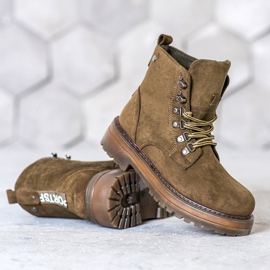 SHELOVET Fűzőcsapdák barna sokszínű zöld 1