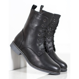 Super Me Magas csizma öko bőrrel fekete 1