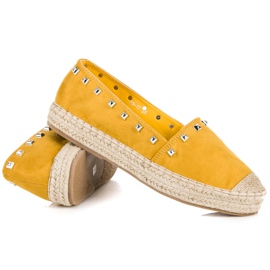 Nio Nio Sárga espadrillák szegecsekkel 1