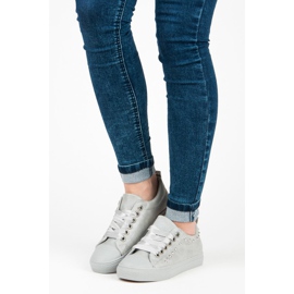 Szürke Cipők Szalaggal 1