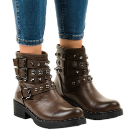 Barna szigetelésű csizma 77-8 zöld 1