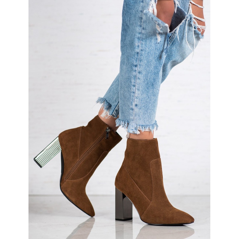 Goodin Szexi bőr csizma barna 2