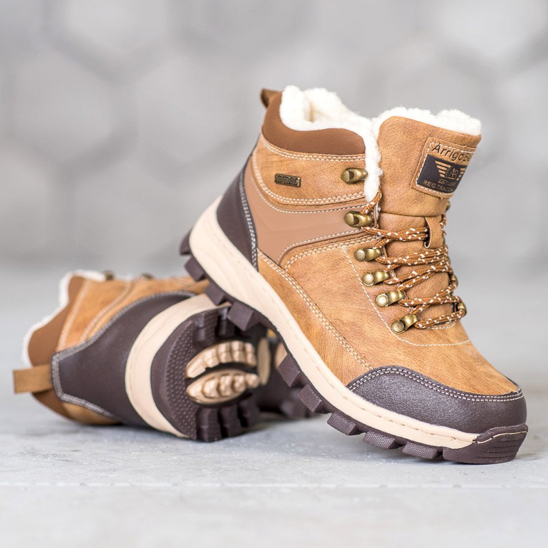 Arrigo Bello Fűzött téli csizma barna 2