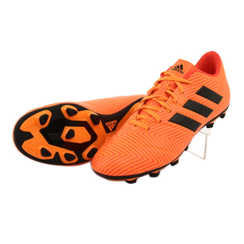 Adidas Nemeziz 18.4 FxG M DA9594 futballcipő narancssárga 4