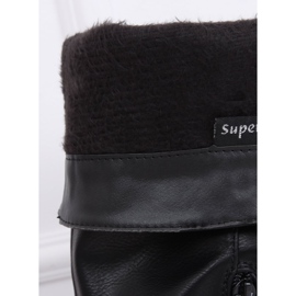 Fekete női lapos csizma 1084-PG Black 2