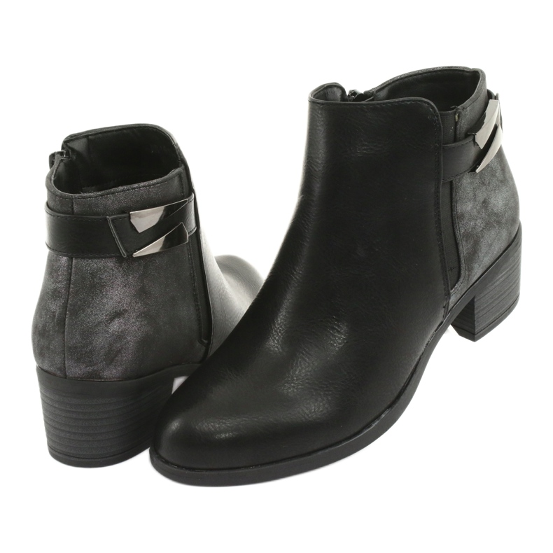 M.Daszyński Jodhpur csizma Daszyński 1919 fekete csat szürke 4