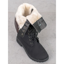 Seastar Meleg fűzős csizma fekete 1