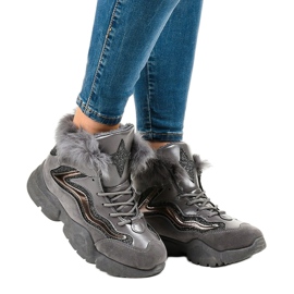 Melegszürke cipők LS-2062 1