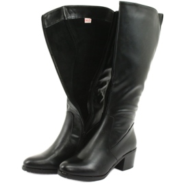 M.Daszyński Csizma szigetelt magas sarkú Daszyński 153 fekete 5