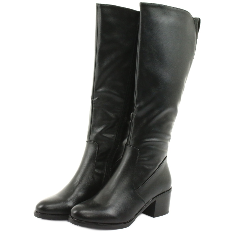 M.Daszyński Csizma szigetelt magas sarkú Daszyński 153 fekete 3