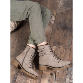 Sergio Leone Meleg fűzős csizma barna 2