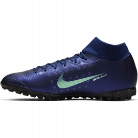 Nike Mercurial Superfly 7 Academy Mds Tf M BQ5435 401 futballcipő kék sötétkék 2