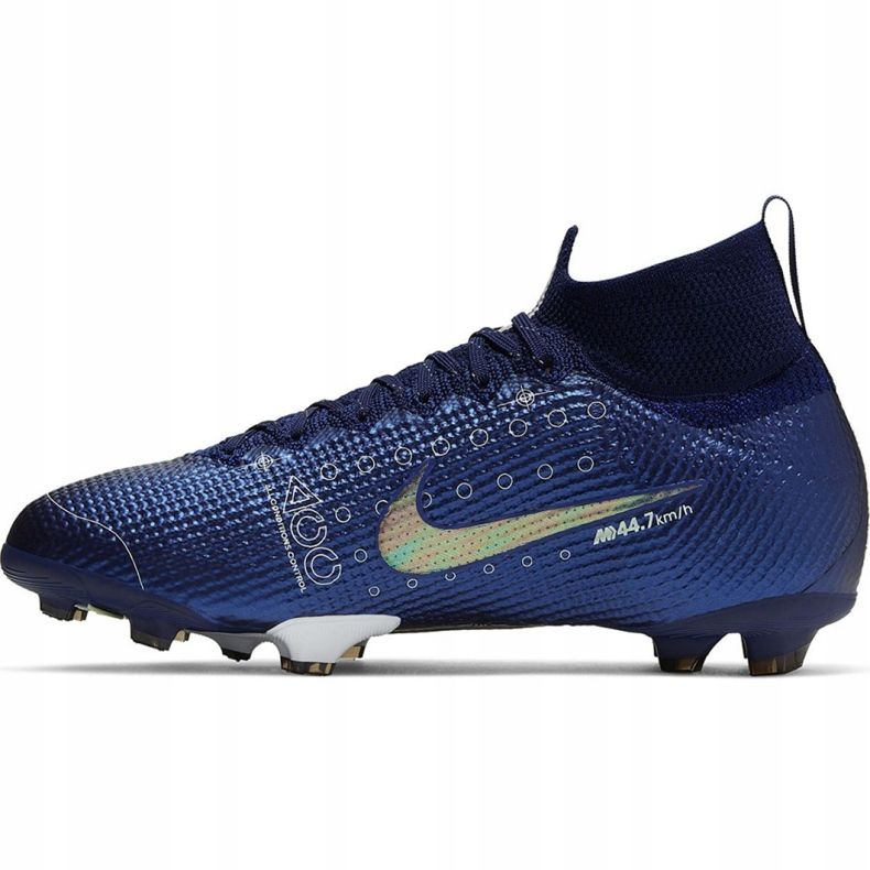 Nike Mercurial Superfly 7 Elite Mds Fg Jr BQ5420 401 futballcipő kék kék 2