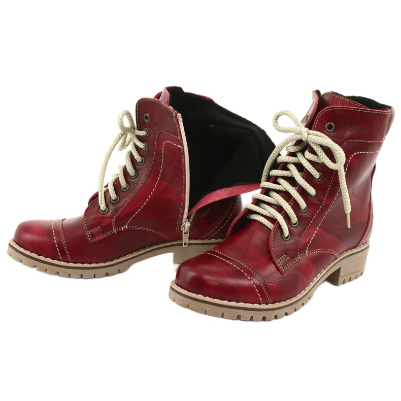 Szigetelt csizma csúszkával Naszbut 845 piros 5