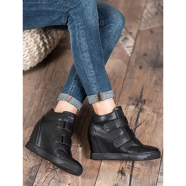 Sergio Leone Eco bőr cipők fekete 2