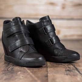 Sergio Leone Eco bőr cipők fekete 1