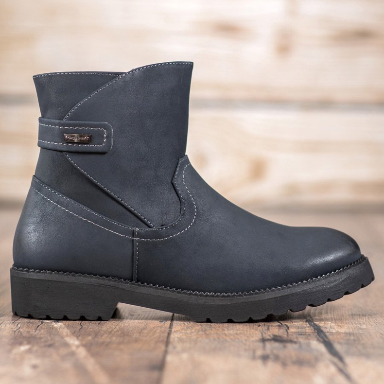 Sergio Leone Kényelmes sötétkék csizma sokszínű 1