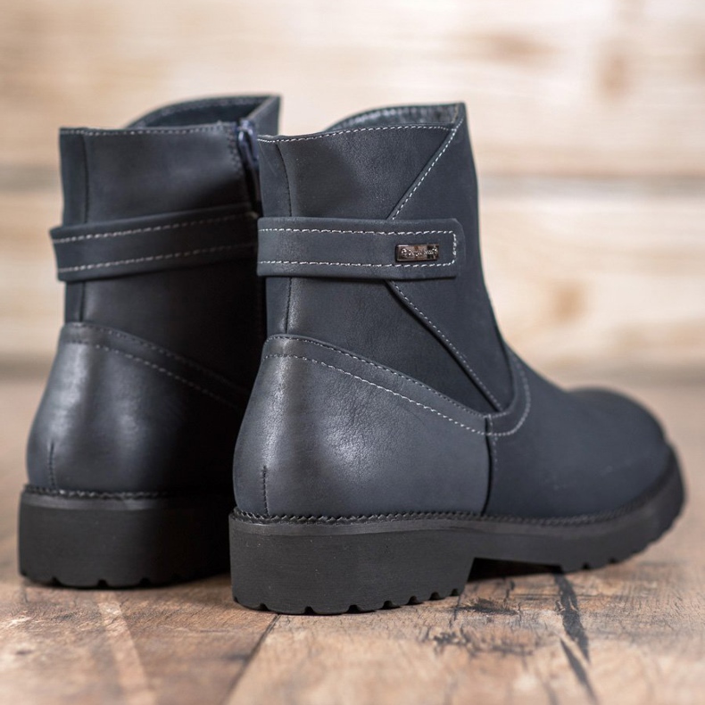 Sergio Leone Kényelmes sötétkék csizma sokszínű 2