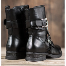 Kayla Munkavállalók dekoratív övvel fekete 1