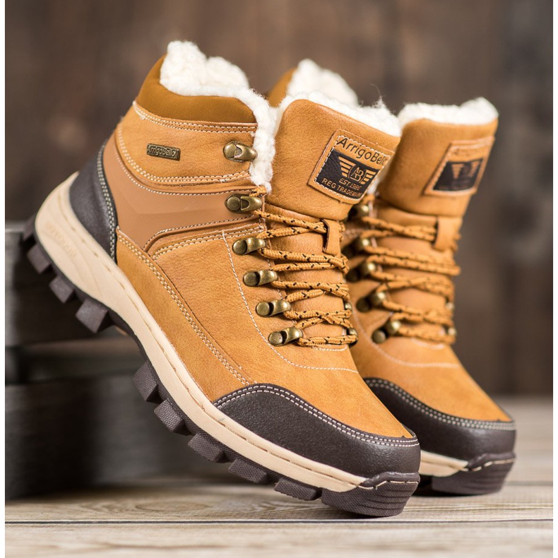 Arrigo Bello Fűzött téli csizma barna 2