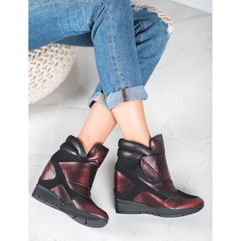 Sergio Leone Tépőzáras cipők piros 2