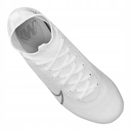 Nike Superfly 7 Elite Fg Jr AT8034-100 futballcipő fehér fehér 2