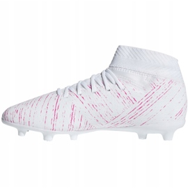 Az adidas Nemeziz 18.3 Fg Jr CM8506 futballcipő sokszínű fehér 2