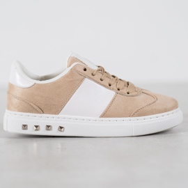 Emaks Cipők strasszokkal barna 1