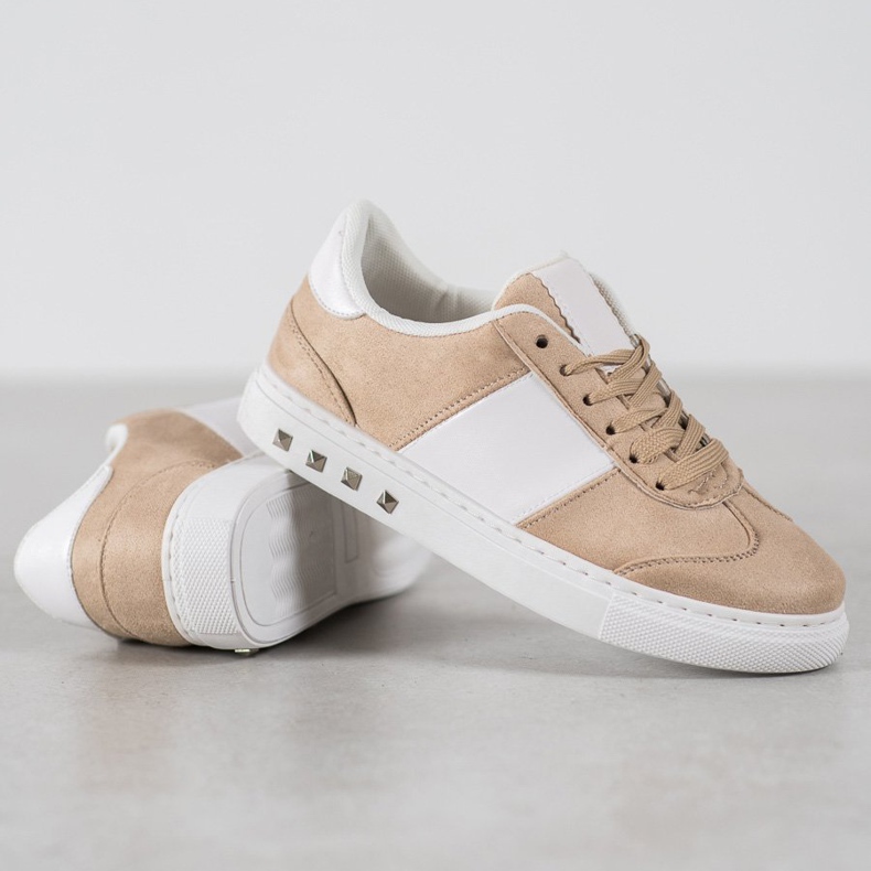 Emaks Cipők strasszokkal barna 2