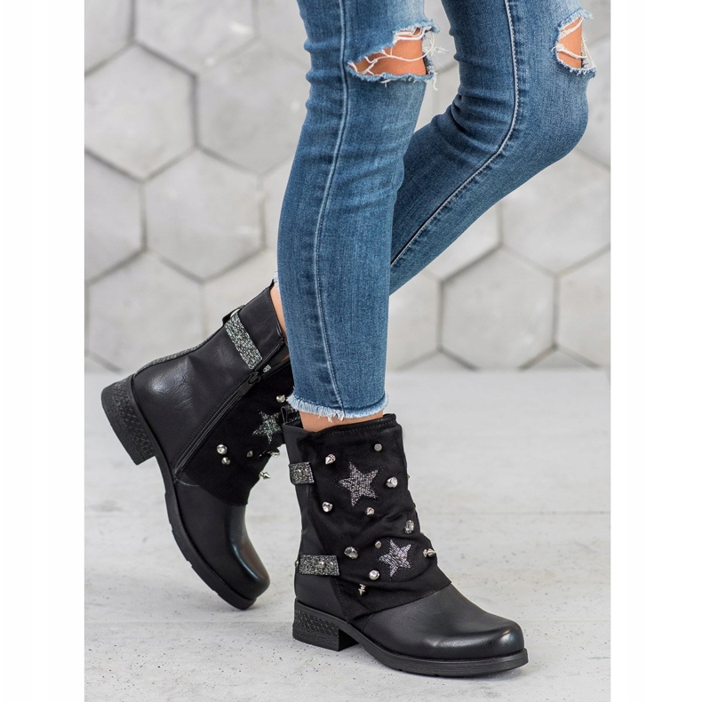 Super Mode Díszített munkások fekete 1