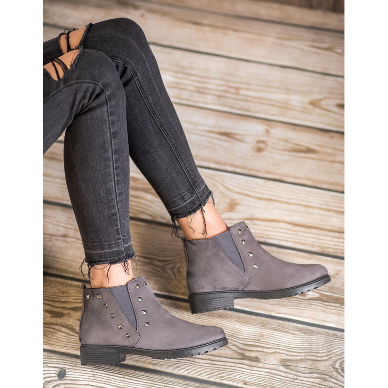 SHELOVET Csizma Csapokkal szürke 1