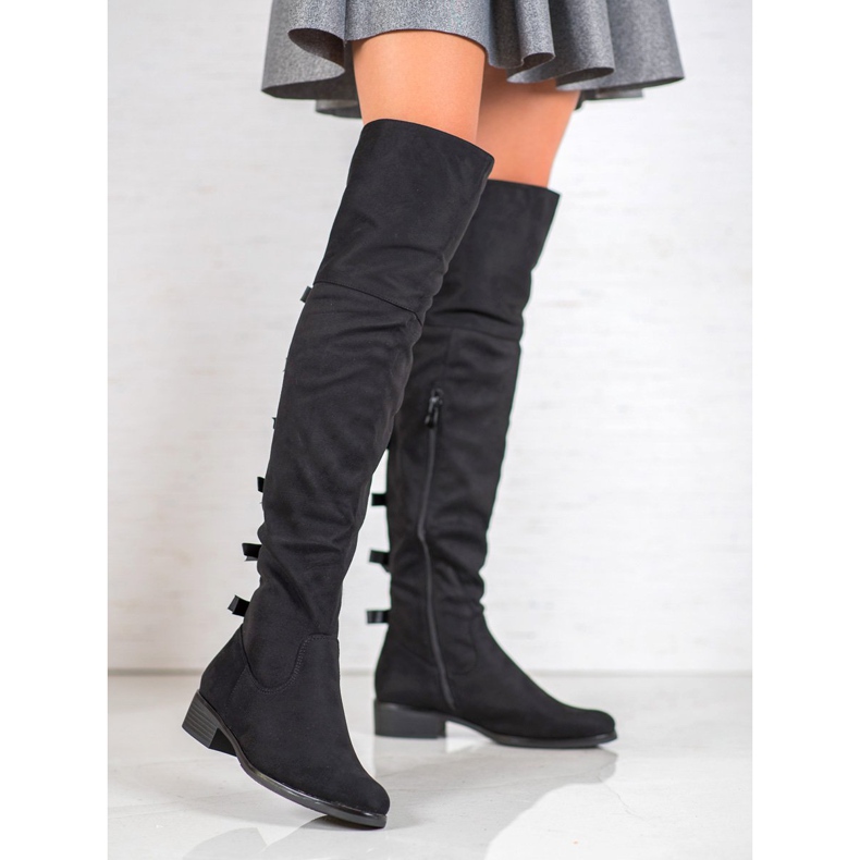 Forever Folie Velúr muskétások íjakkal fekete 2