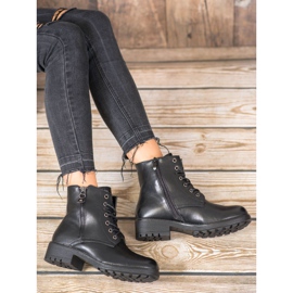 J. Star Klasszikus csapdák Eco bőrből fekete 1