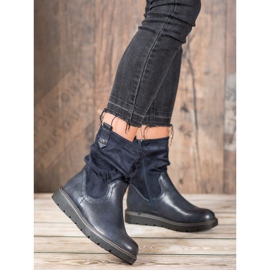 Ideal Shoes Munkavállalók a platformon kék 1