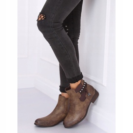 Barna Chelsea csizma nőknek 846 Khaki 2