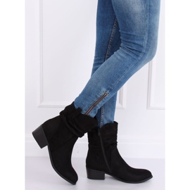 Fekete Velúr női csizma fekete 3893 Fekete 1