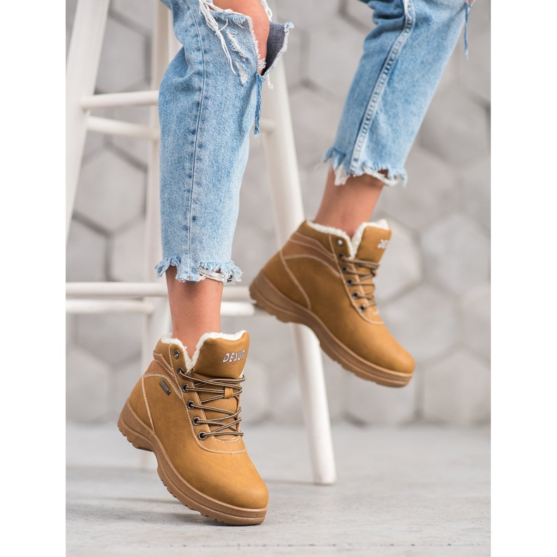 SHELOVET Trapperek Báránybőrrel barna 1