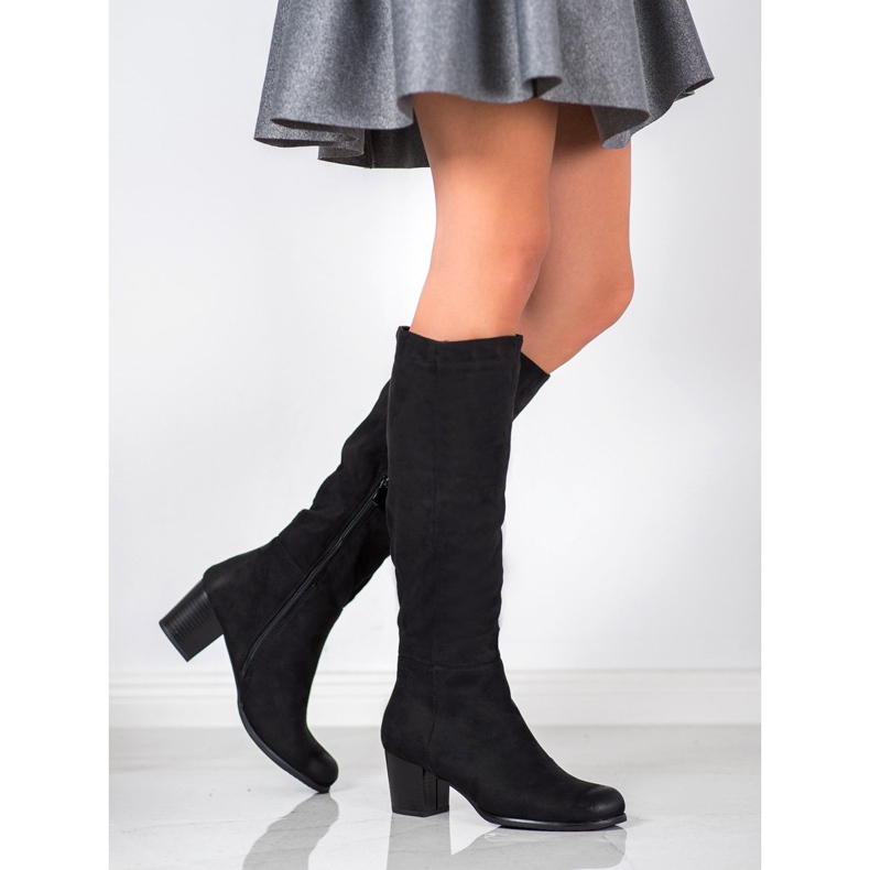 Klasszikus csizma a VINCEZA sarkán fekete 1