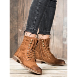 Goodin Elegáns Suede Trappers barna 1