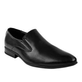 Fekete elegáns alacsony cipő 6-317 naplopó 1