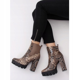 Csizma a DA31P Khaki Snake kígyó platformon 1