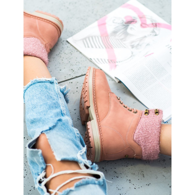 SHELOVET Trapperek csillogással rózsaszín 2 SHELOVET Trapperek csillogással rózsaszín 2