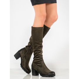 Csizma a VINCEZA platformon zöld 1