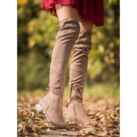 Cm Paris Combig érő csizma dekoratív sarokkal barna 1