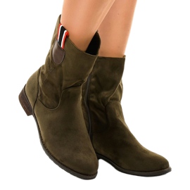 Zöld szigetelésű lapos csizma 99-110 1