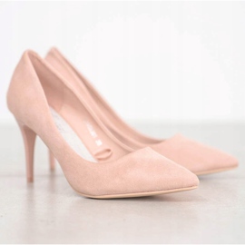 Kylie Klasszikus velúr sarok barna 2