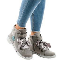 Szürke túracipő TL51-3 csillaggal 2 Szürke túracipő TL51-3 csillaggal 2