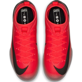 Nike Mercurial Superfly X 6 Academy Gs CR7 Ic Jr AJ3110 600 futballcipő sokszínű piros 1